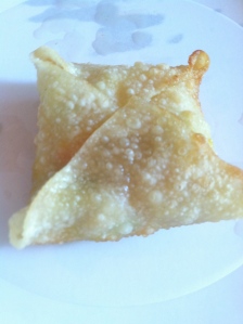 What the finished gyoza looked like.  